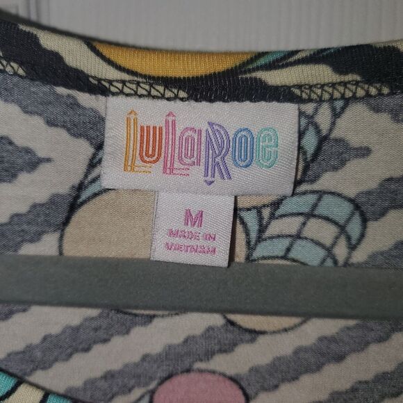 LuLaRoe Geometric Pattern Dress with Pink and Yellow NWOT - Picture 2 of 4